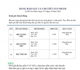 BẢNG BÁO GIÁ BỘT XƯƠNG THỊT